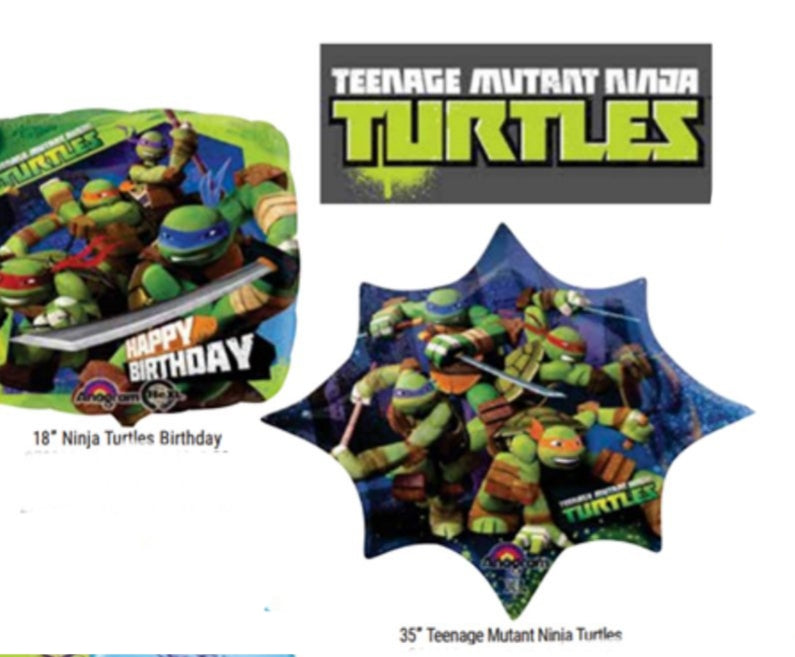 Happy Birthday Teenage Mutant Ninja Turtles Foil