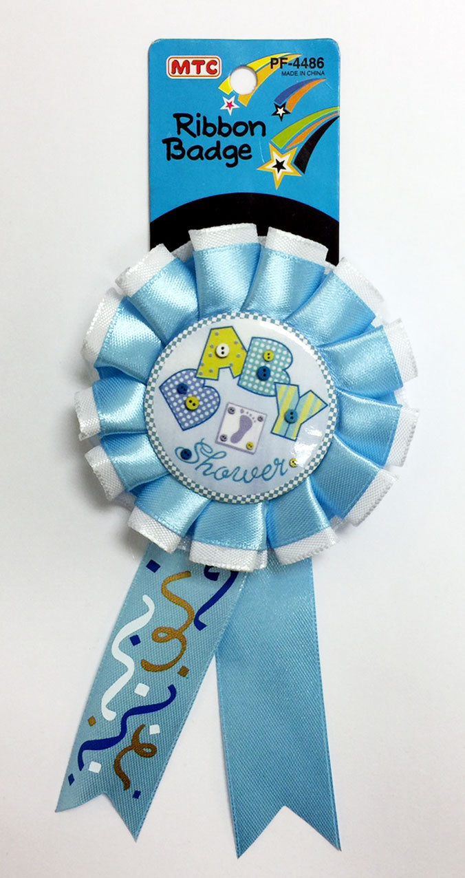 BABY SHOWER RIBBON BADGE