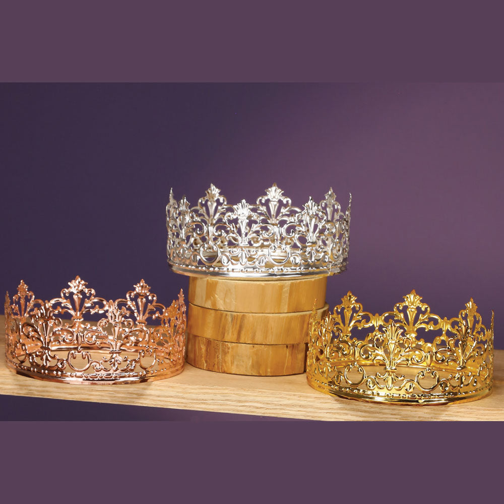 METAL CROWN 4"D x 2.25"H