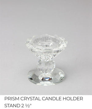 PRISM CRYSTAL CANDLE HOLDER STAND