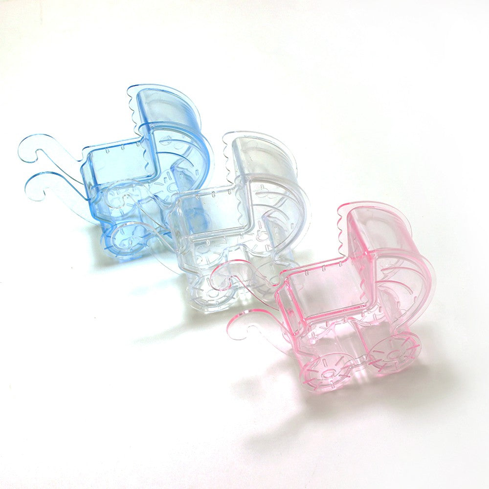 BABY CARRIAGE PLASTIC FAVOR BOXES